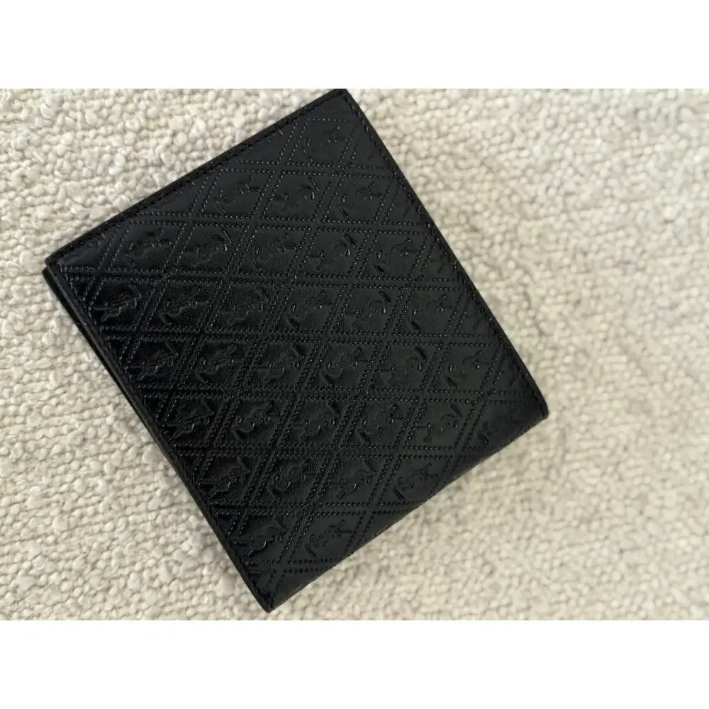 SAINT LAURENT Men's Cassandre YSL Logo Leather Wallet NWT